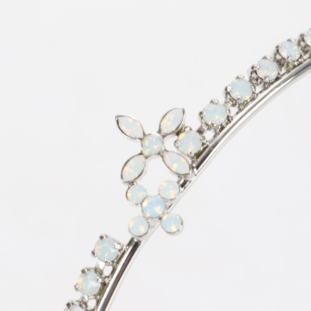 Louis Vuitton Headband Rhinestone Hairband Silver Hair Women's - Picture 6 of 8